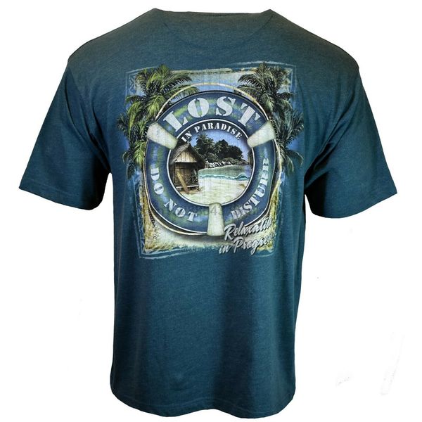 

lost in paradise mens t-shirt relaxing do not disturb newport blue m l xl xxl classic unique tee shirt