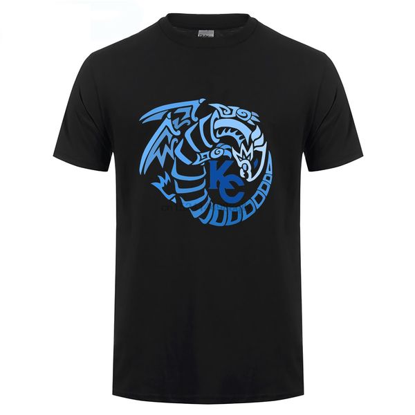 

kaiba corporation логотип blue eyes white dragon выпуск t shirt