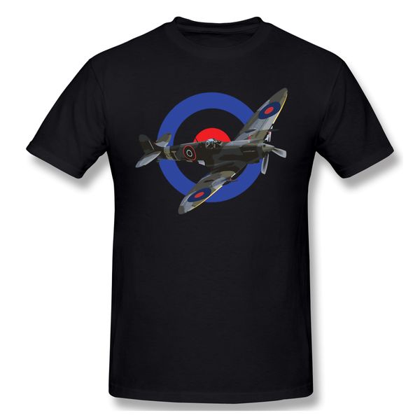

2020 new arrival supermarine spitfire ofertas t-shirt 100% cotton spitfire fighter crewneck tshirt round collar