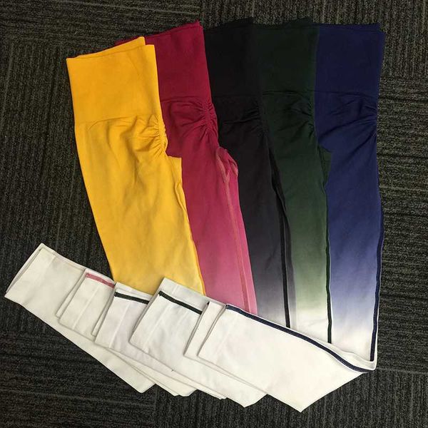 

yoga outfits women's bulift leggings workout run wear pants, White;red