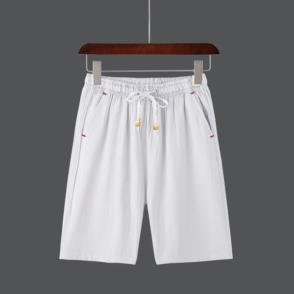 

summer couple casual pants shorts and men's linen cotton linen shorts men's thin casual pants large size sudvl, Blue