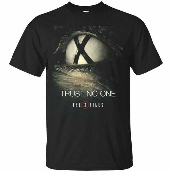 

the x files eye trust no one american tv mens black t-shirt tees clothing