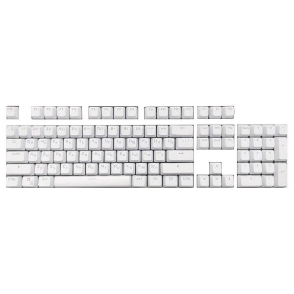 

108pcs stylish backlight keycaps replacement in russian for cherry/kailh/gateron/outemu switch mechanical keyboard drop ship