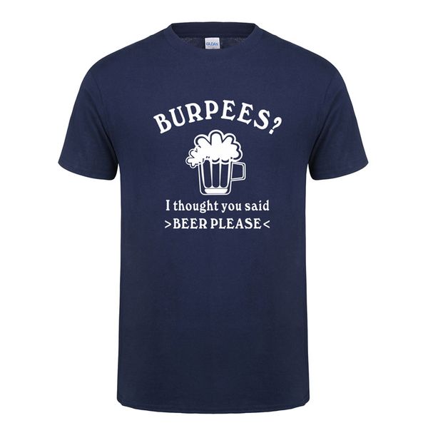 

летняя мода burpees t shirt мужчины с коротким рукавом хлопок повседневный burpees я думал, вы сказали пиво просьба футболки man tshirt oz-0