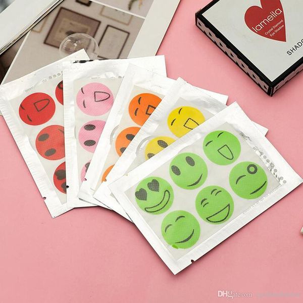 

6000 pcs (1 set=6pcs) anti mosquito control sticker patch citronella killer smiling face repellent