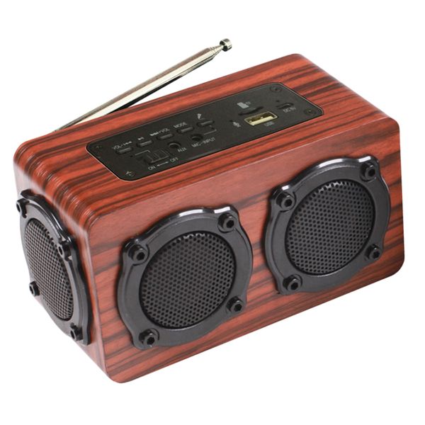 

стерео fm-радио привет-fi 3d громкая bluetooth speaker wireless деревянный супер
