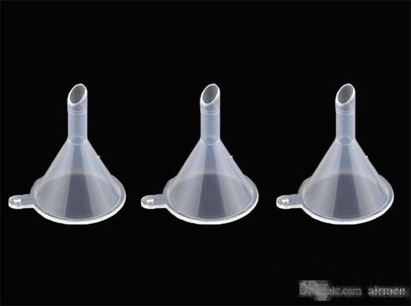 

funnel transparent plastic mini small funnels liquid filling tools perfume essential oil filling empty bottle packing tool ship
