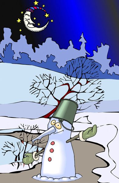 

the snowman home decor handpainted &hd print oil painting on canvas wall art canvas pictures 7593