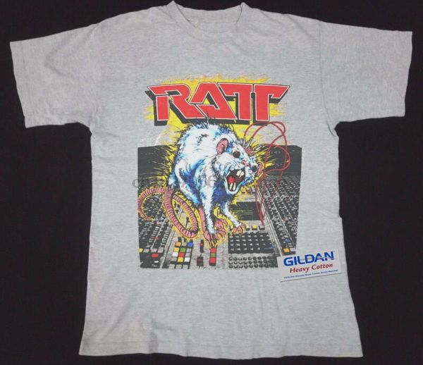 

ratt shirt vtg tshirt 1984 ratt n roll tour out of the cellar glam metal reprint