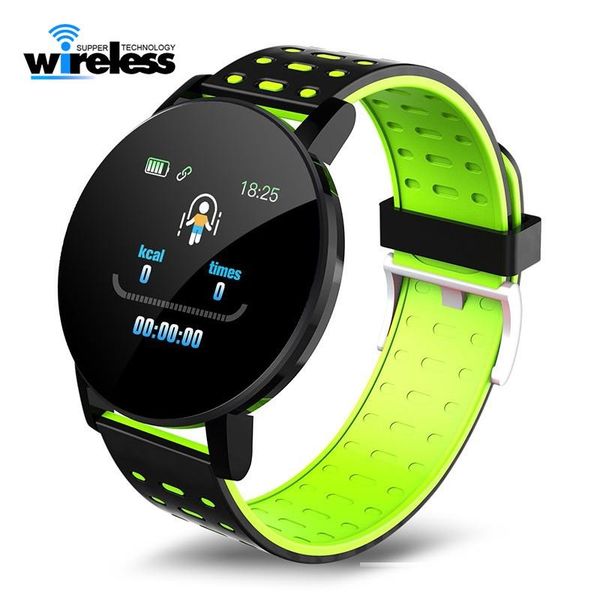 

119 plus smart band blood pressure heart rate monitor fitness tracker smart fitness bracelet waterproof remote wristband