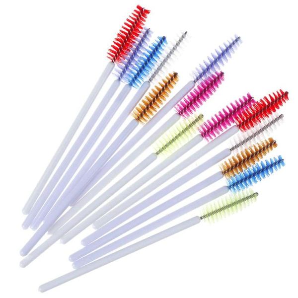 

300pcs / серия белая ручка одноразовая тушь палочки аппликатор lash нейлон кисти для макияжа ресницы макияж accessorices