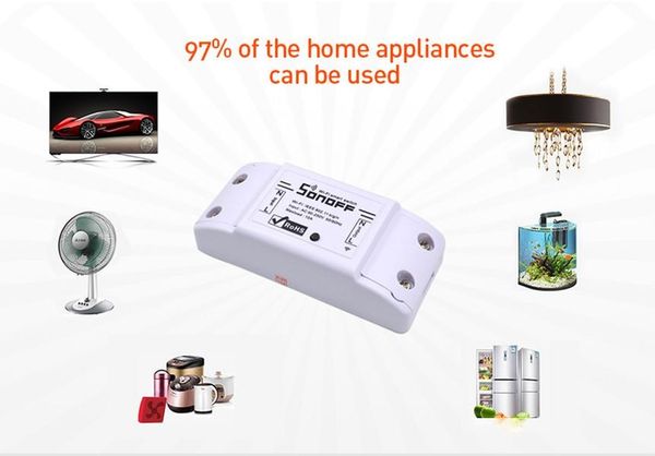 

new wireless smart wifi socket switch for smart home automation relay module 10a 90-250v 220v support ios android remote controller / ip66