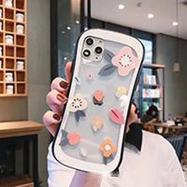 

cute flower transparent soft tpu case, suitable for iphone 11 x xr xs max 7 7 plus 8 8 plus iphone