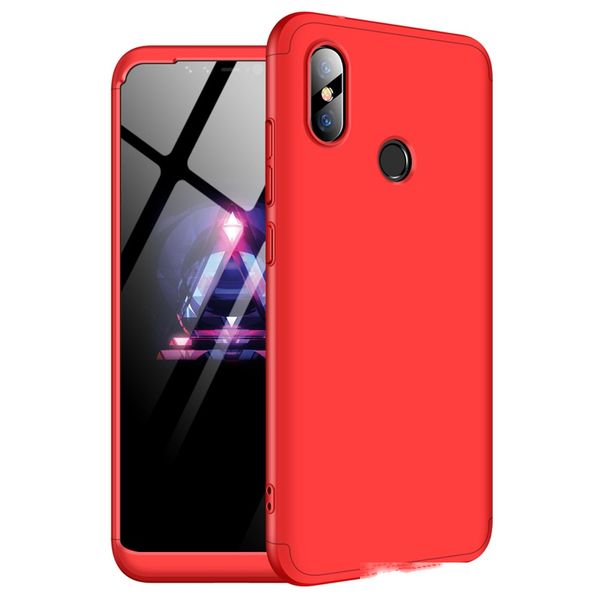 

3 in 1 dual armor three in one design 360 full coverage protection hard pc case for redmi note 6 pro