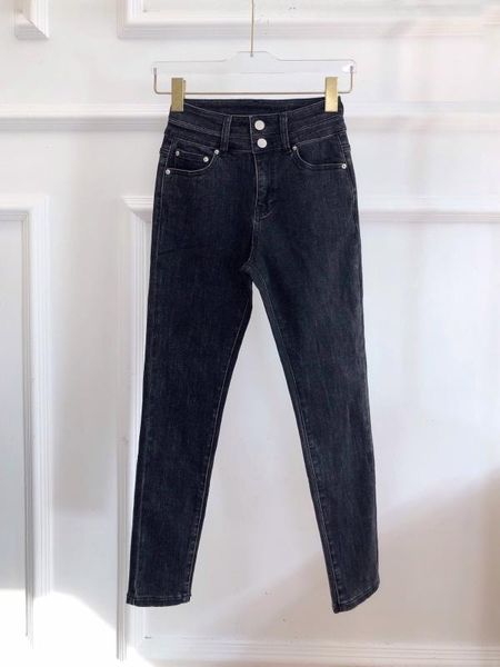 

women's jeans 2021 ladies fashion loose casual double waist 0902, Blue