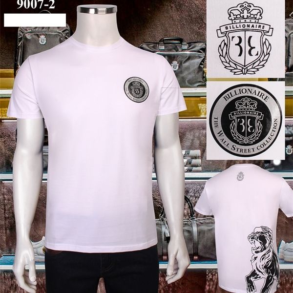 

shirt men 0924 cotton shipping 2020 summer embroidery england billionaire breathable fashion simple short sleeve new t thin rinmq