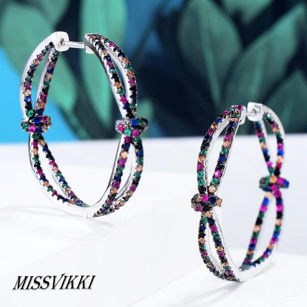 

missvikki trendy new 3pcs collection luxury cubic zircon earring bangle rings trendy girls women patry wedding jewelry sets, Silver