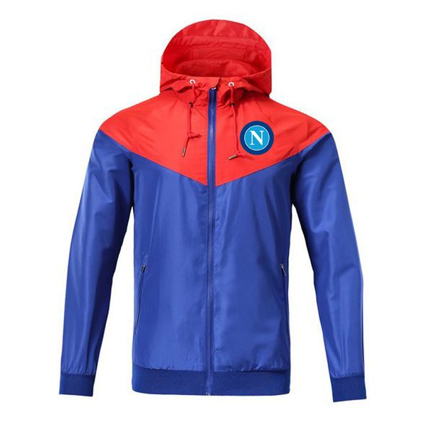 

ssc napoli 2021 coat jacket men hoodie sweatshirt long zipper sleeve mens autumn sports with windcheater designer clothe logo jskex, Black