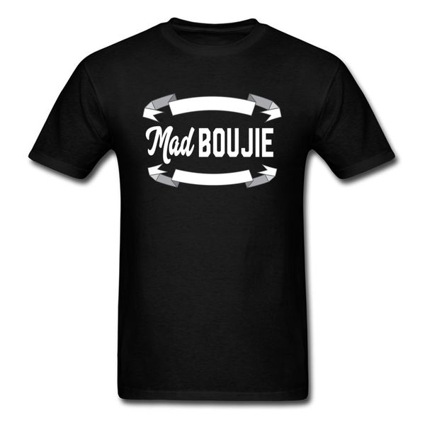 

mad boujie men t shirts 2018 popular personalized & tees new year day pure cotton round collar tee-shirts short sleeve