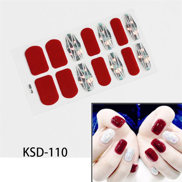 

stickers & decals glitter laser nail art sticker foils full cover wraps waterproof decorations fb drop valentine, Black