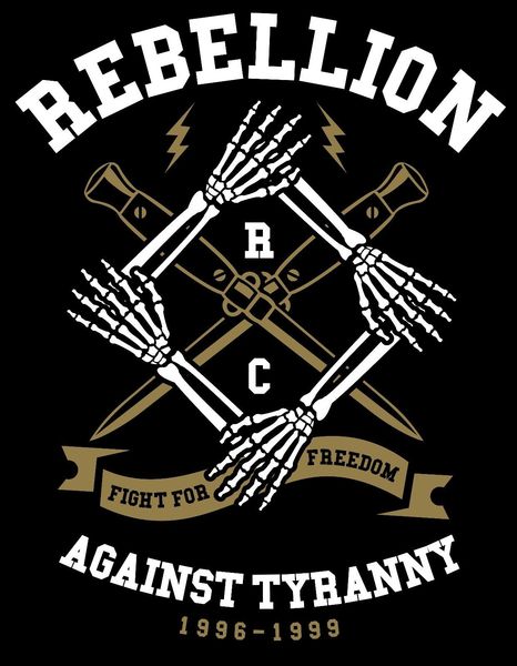 

2019 новое прибытие мужская мода восстанию против тирании tee рубашки черный или белый летняя майка