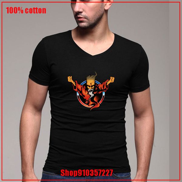 

2020 summer printed tees thunderdome - 25 years of hardcore v-neck male new animation adventure time young man blouse