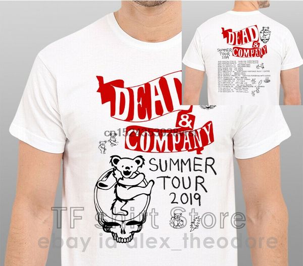 

funny print men t shirt women cool tshirt dead and company playing in the sand 2019 tour mens white t-shirt size s to xxl