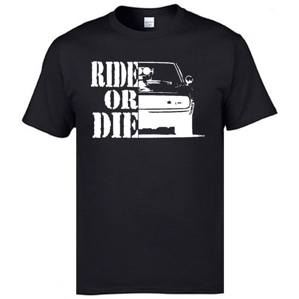 

ride or die car classic t shirt van car coupons round neck normal short sleeve 100% cotton sumemr t-shirts for men