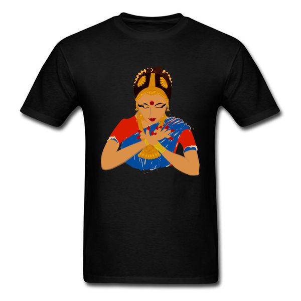 

mudra t-shirt india dancer t shirt woman print tshirt art design men cotton tee clothes black thanksgiving day sweatshirts