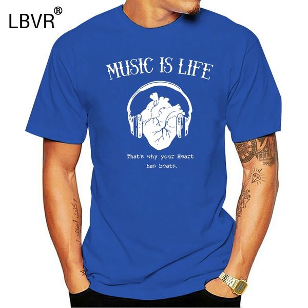 

2020 summer tee shirt club t-shirt men techno music life heart headphones dj dub house party gift o-neck t-shirt