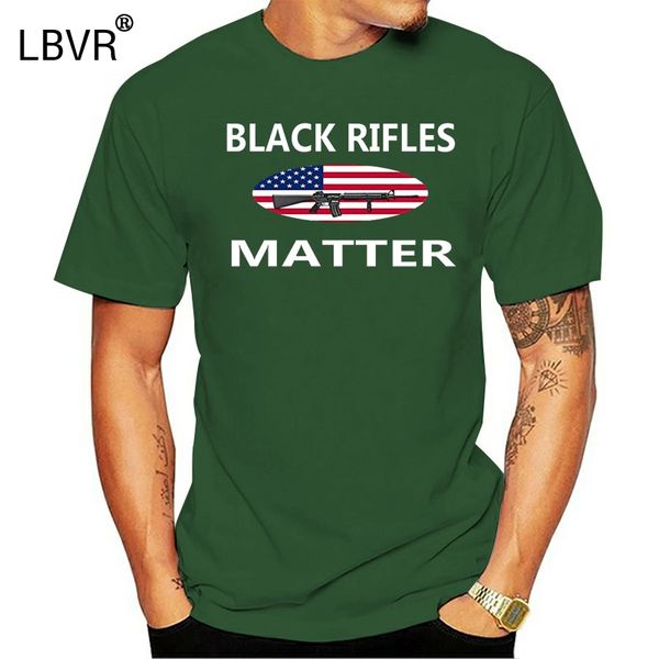 

funny pro gun owner black rifles matter 2nd amendment right shirt men's t-shirt