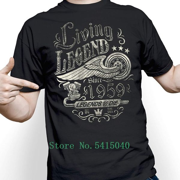 

2020 men t-shirt gift 60th birthday fashion shirt - living legend 1959 legends never die