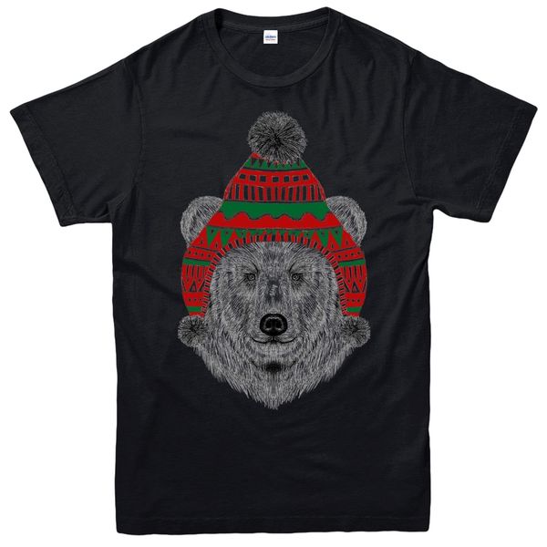 

bear christmas t-shirt xmas bear festive gift kids tee custom printed tshirt hip hop funny tee mens tee shirts
