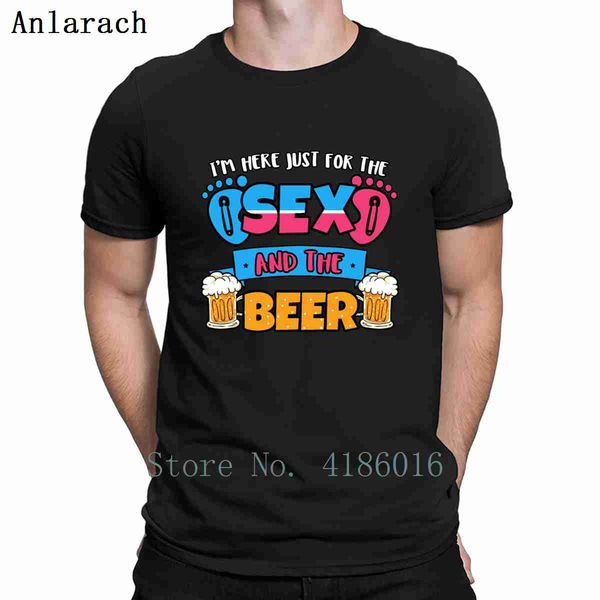 

im just here for the and beer t shirt pattern graphic funny casual short sleeve spring autumn size s-5xl character shirt