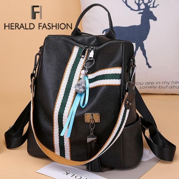 

женщины школа для mochila плеча молодежи геральд сумка кисточкой качества кожаная сумка подростковая сумка рюкзак женская мода с девчонками