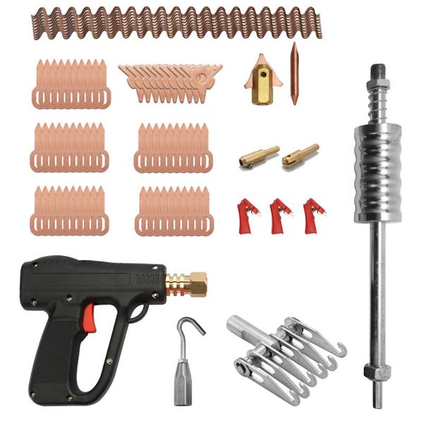 

professional hand tool sets 81pcs dent puller kit car body repairing spot welding electrodes welder machine removing straightenging remover