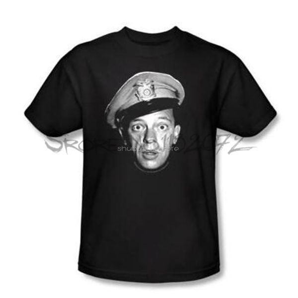 

andy griffith show deputy barney fife face picture tee shirt s-5xl men summer black tshirt male tee-shirt sbz5117