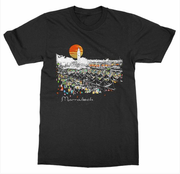 

marrakech, morocco 'souk district' t-shirt africa travel explore vacation tour