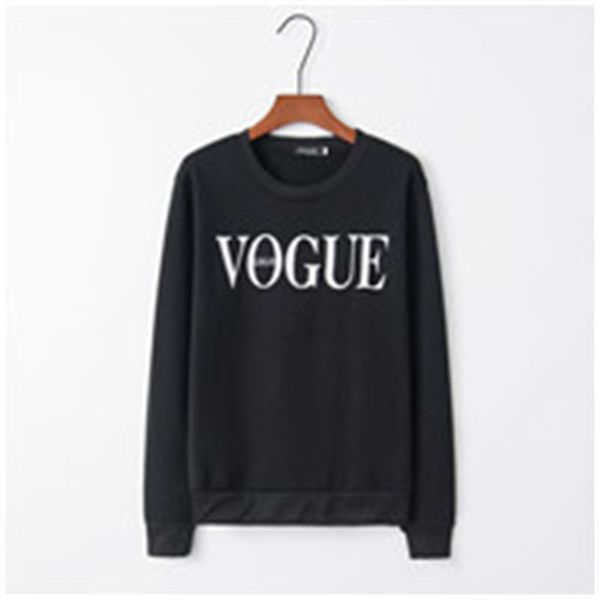 

womens fashion sweatshirts casual letters pullovers for girl 2020 autumn new hoodies pattern jumpers asian size s-xl 3 styles wholesale, Black