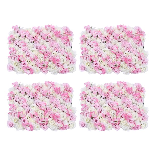 

2pcs romantic artificial flower wall panel floral decor weddingornaments