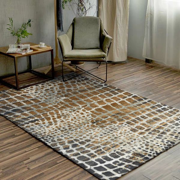 

carpets modern grid crocodile pattern door mat living room large carpet polyester plush bedroom floor custom made rug for bathroom