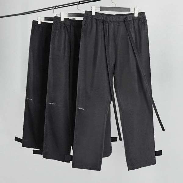 

fashion fear of god season 6 main line stitching ribbon pants fog hook and loop nylon tooling casual pants high street, White;black