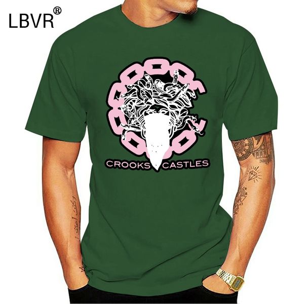 

мужчины футболка мода крукс и замки люди tops black tshirt новинка тенниска женщин