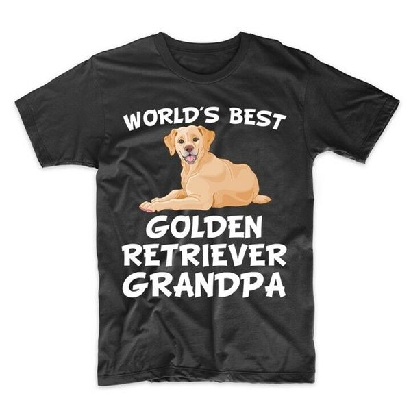 

world's golden retriever grandpa dog owner t-shirt fashion cool tee shirt