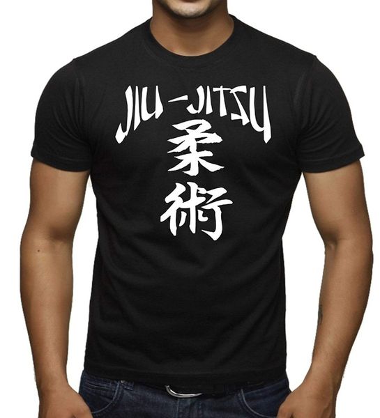 

fashion new tees tshirts brazilian jiu-jitsu japanese characters men's t-shirt black t shirt