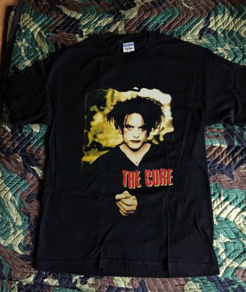 

vintage the cure swing tour 1996 concert t-shirt men print cotton o neck shirts tee