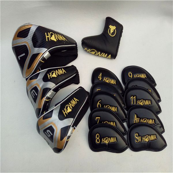 

honma golf clubs head cover full set golf headcover drivers wood irons putter club headcover ng