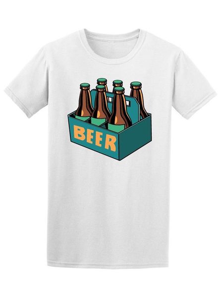 

pop art retro beer box men's tee -image by custom print tee shirt