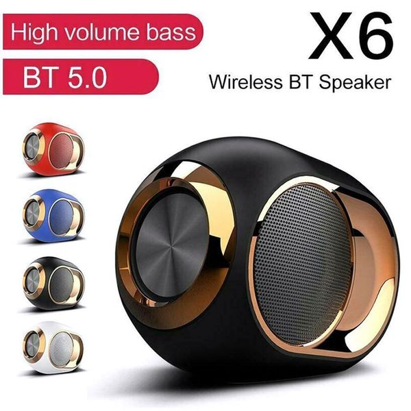 

x6 golden egg bluetooth speaker wireless tws series subwoofer u disk card audio