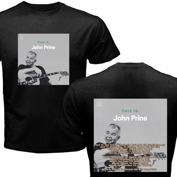 

john prine tour dates 2018 black t-shirt size-s to 5xl(1